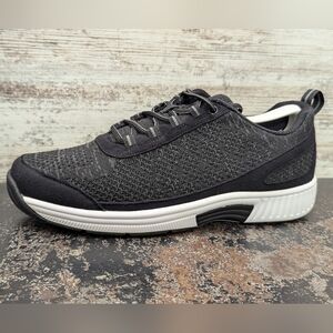 Mens Orthofeet Lava Walking Shoes Sz 10.5 Used Black Comfort Orthopedic 619